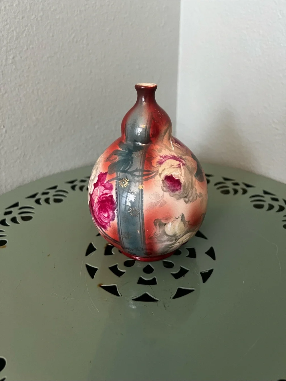 ANTIQUE ROYAL BONN VASE VICTORIAN PORCELAIN By FRANZ MEHLEM GERMANY